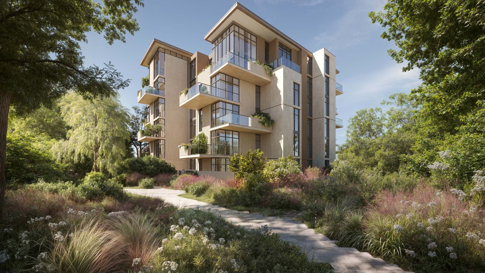Residential building exterior